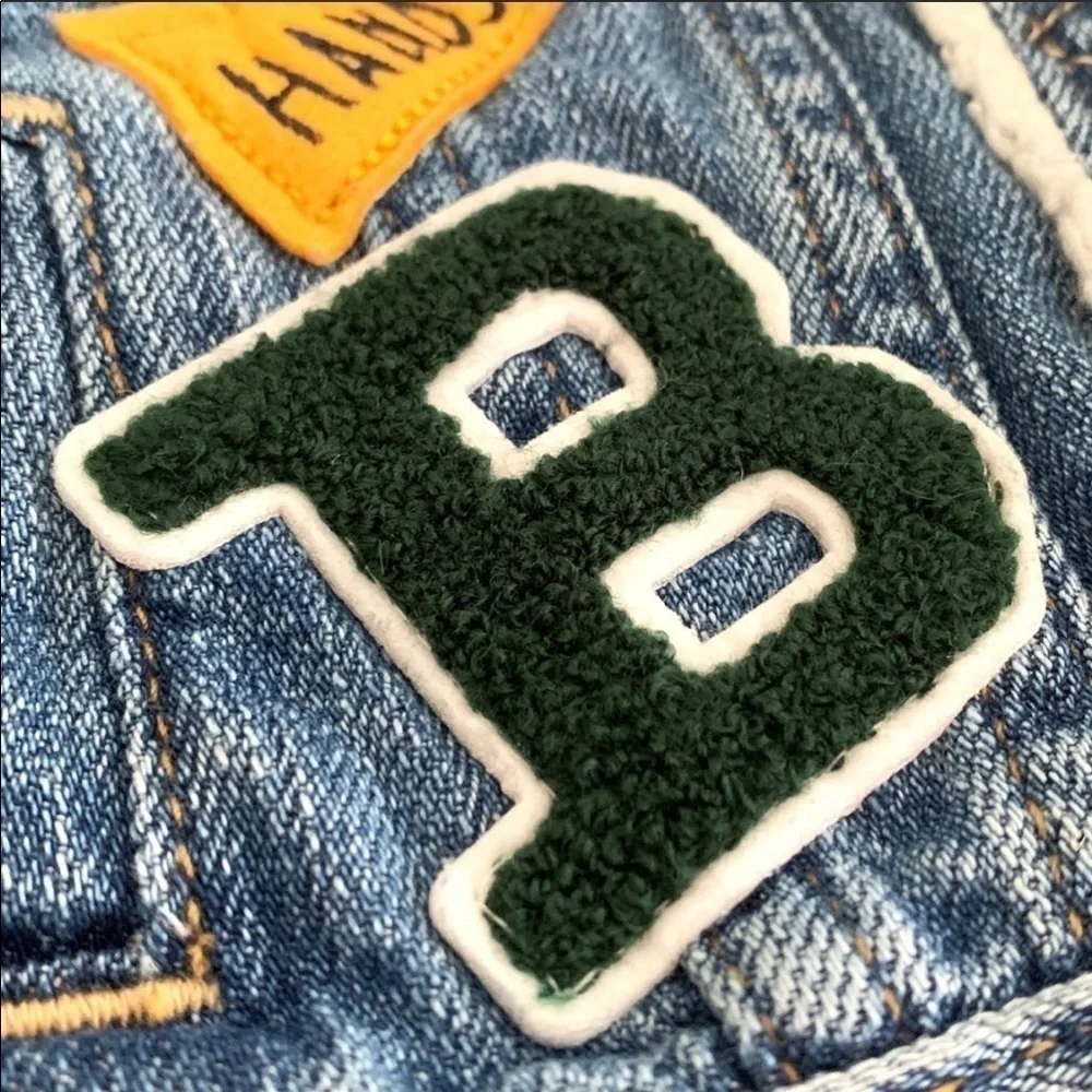Baby Gap Denim Sherpa Jacket with Patches